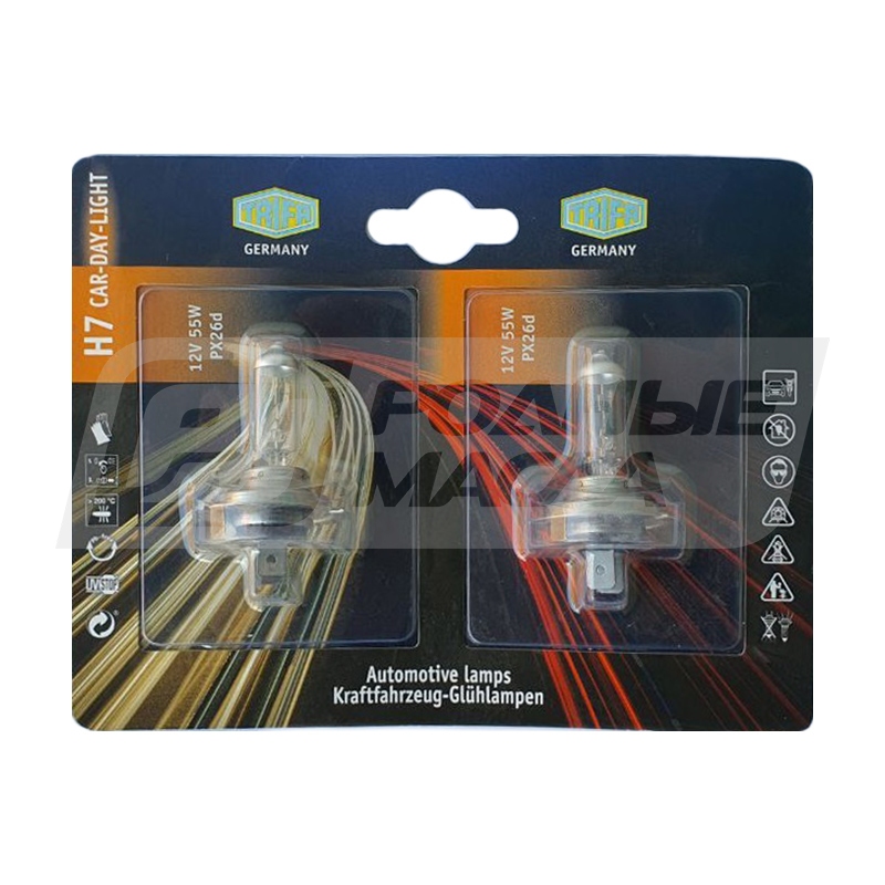 TRIFA Blister H7 Car-Day-Light 12V 55W PX26d, набор 2шт 41607501